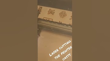 Laser cutting the mote detailed layers of Year 9 pewter casting casts.