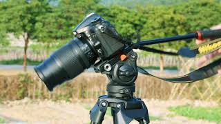 COMAN DV1000 Heavy Duty Tripod with Fluid Head Kit. Can install dolly(DF1) for moving shooting.