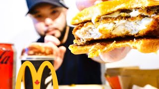 McDonald’s *NEW* Items in Canada 🇨🇦 | Hot Honey McCrispy, Siakam Swirl McFlurry, Seasoned fries