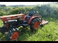Ultimate Brush Cutting 2 Metre Tall Brambles with Kubota B7001 4x4 Tractor and Chain Brush Cutter