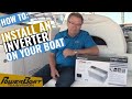 How to install a ProMariner True Power Inverter to run a AC powered items like a TV | My Boat DIY