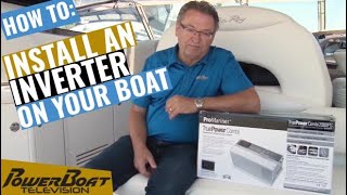 How to install a ProMariner True Power Inverter to run a AC powered items like a TV | My Boat DIY