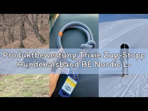 Produktbewertung Trixie Zug-Stopp Hundehalsband BE Nordic L-XL schwarz/Sand – bequemes Hundehalsband
