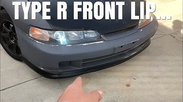 Installing Type R lip to my JDM front Integra