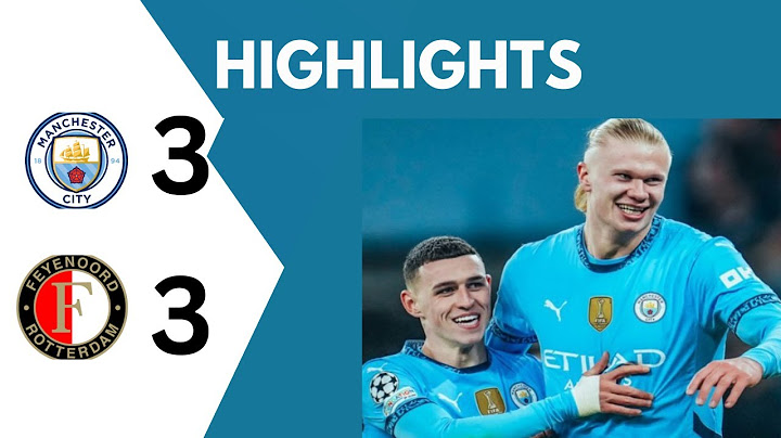 Manchester City vs Feyenoord (3-3) Highlights | UEFA Champions League | Haaland 2 Goals