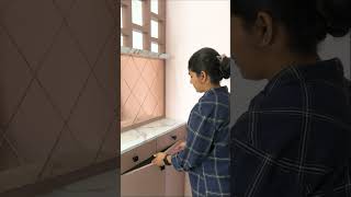 Wooden partition | partition with mirror | shorts ytshorts trendingshorts