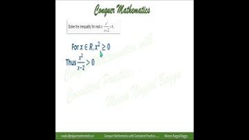 Solution of the Inequality x^2/(x-2) is greater than 0 - Linear Inequalities - Class 11 Mathematics