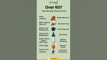 Over 60? Here’s How to Stay Mentally Sharp & Active #health #easynutrition #wellnesstimes #shorts