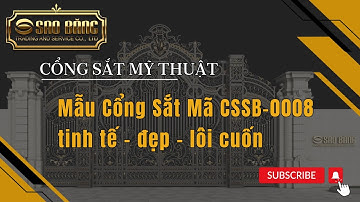 Cổng sắt mỹ thuật CSSB 0008 tinh tế đẹp lôi cuốn cho biệt thự - tòa lâu đài