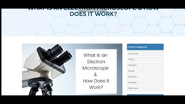 What is Electron, Scanning, Transmission Microscope Video