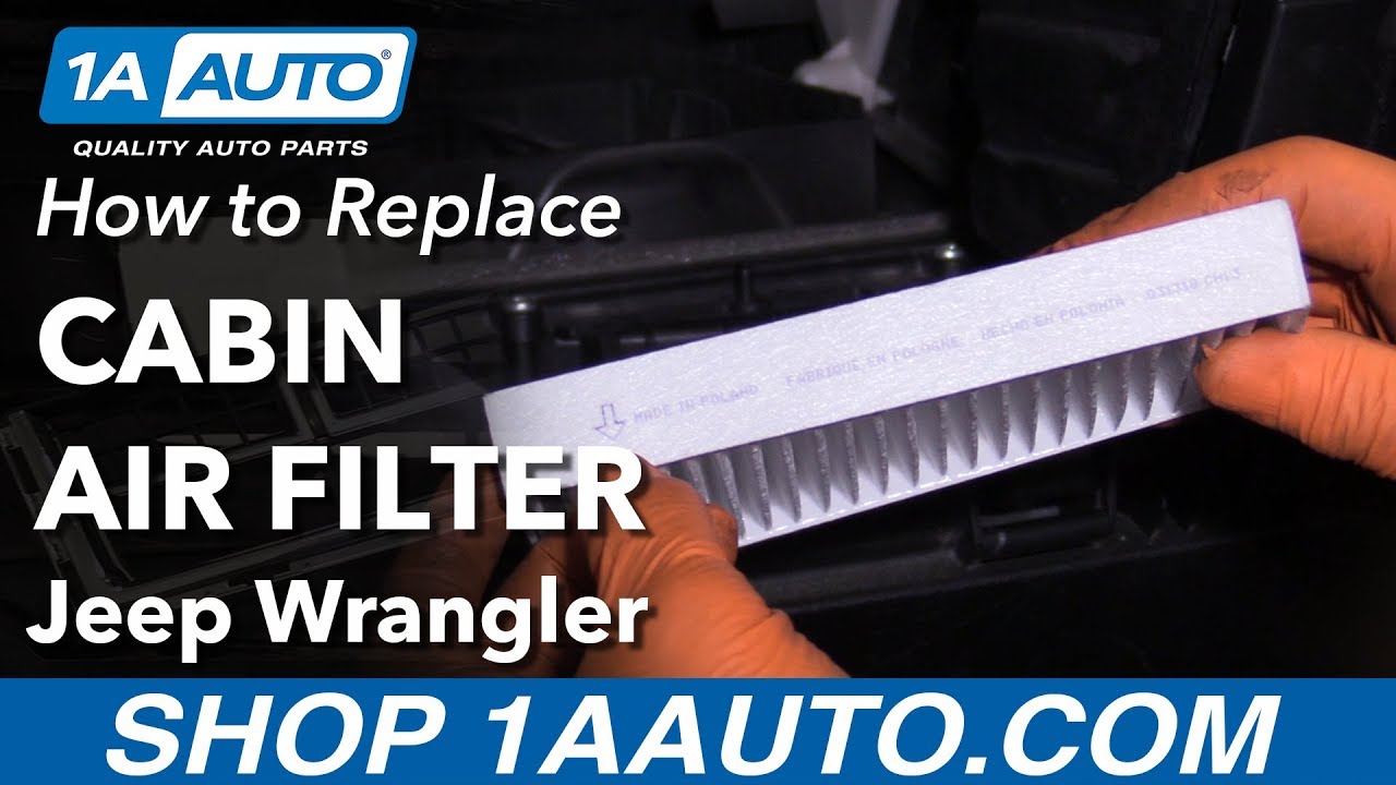 How to Replace Cabin Air Filter 06-18 Jeep Wrangler - YouTube