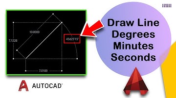 How to draw line with angle in degrees minutes and seconds in AutoCAD