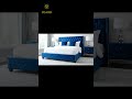 Luxury King Size Bed Set with Upholstered Headboard &amp; Nightstands | DSARD Modern Bedroom