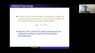 Shiraz Minwalla - The Hilbert Space for Matter Chern Simons Theories