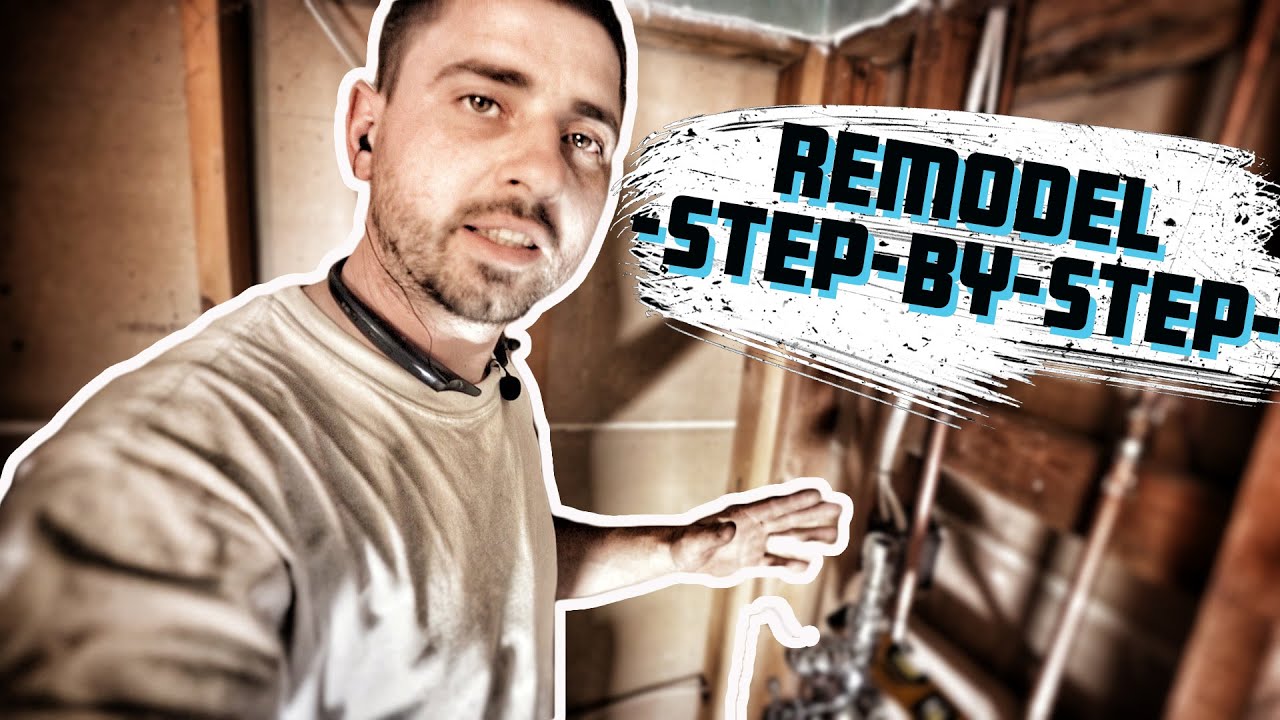 BATHROOM REMODEL - STEP BY STEP - PART 1 (shower curb ...