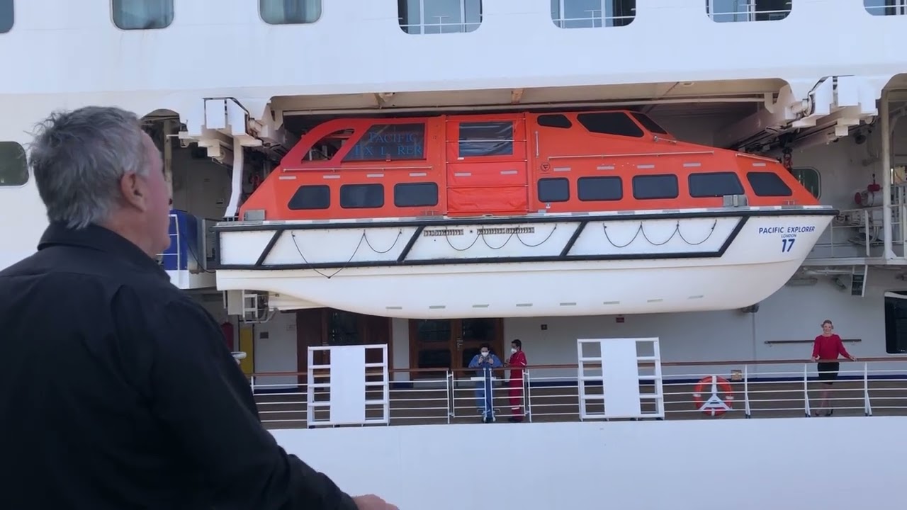 Brady Halls interviewing Zoltina-J on Pacific Explorer