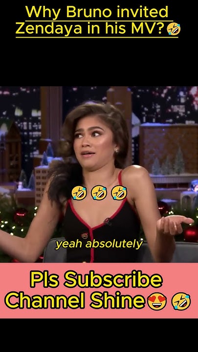 Why Bruno Mars invited Zendaya in his MV🤣 #funnyshorts #zendaya #