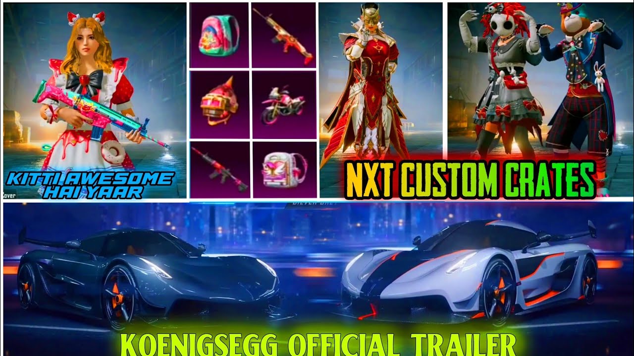 Koenigsegg Official Trailer & Release Date Conformed || Upcoming Custom Crates|| Upcoming Lucky Draw