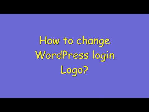 How to change WordPress login logo?