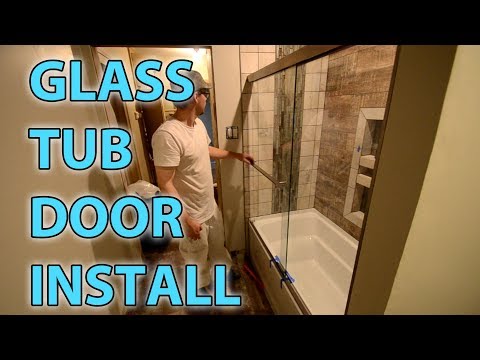 semi-frameless-glass-tub-shower-door-install