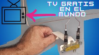 Free television WITHOUT PAYING ANYTHING: More channels with this homemade HD antenna for TV.