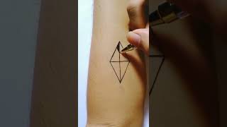 How To Make Tattoo Simple With Pens #tattooed screenshot 1