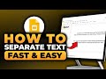 How To Separate Text in Google Slides (FAST &amp; EASY) | 100% WORKS | NO Yapping, To The Point!