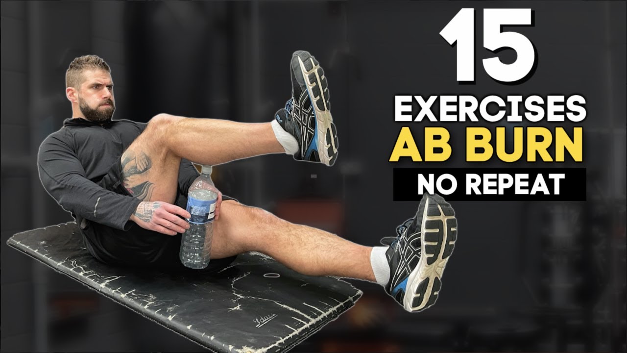 15 EXERCISES AB WORKOUT At Home No Repeat | Zeus Fitness - YouTube