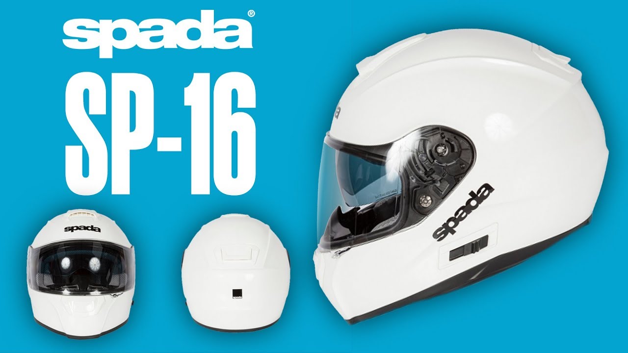 Spada SP-16 Gloss white Helmet - YouTube