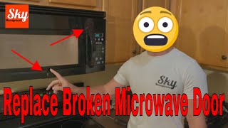 Replace Broken Microwave Door (Whirlpool, Estate)