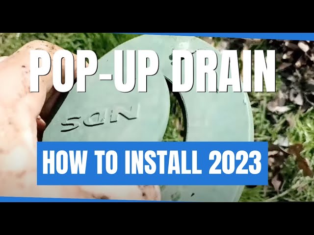 How to Install Lawn Pop-up Drain. [ Do It Yourself Drainage Solutions ] 