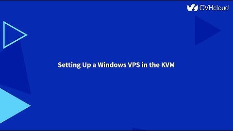 Setting up a Windows VPS in the KVM