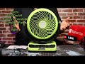 Rychi 40000mah battery operated camping fan with light unboxing