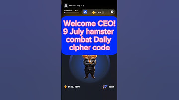 Hamster Kombat daily cipher code 9 July | hamster Kombat daily cipher| Daily cipher today