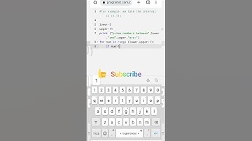 #Python Program to Print all Prime Numbers in an Interval #shorts #python #google #rLavanya #viral