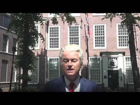 Wilders statement in solidarity with Tommy Robinson in front of British Embassy in The Hague