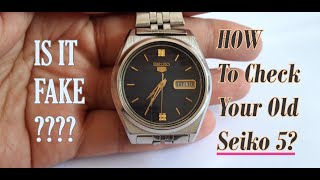 Fake Watch? How To Check Old Seiko 5 (English version) - YouTube