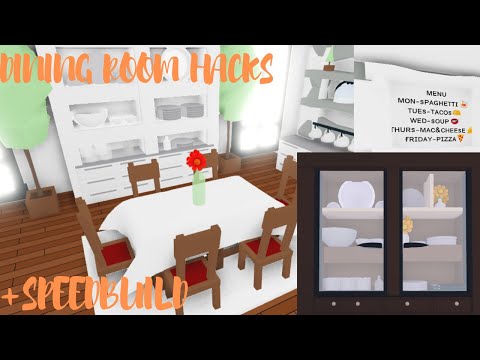 Dining Room Hacks Dining Room Speedbuild Roblox Adopt Me Youtube - roblox adopt me dining room ideas