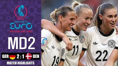 HIGHLIGHTS | Deutschland 2 - 1 Dänemark | UEFA Frauen-EURO 2025 – Tor von Sjoeke Nüsken