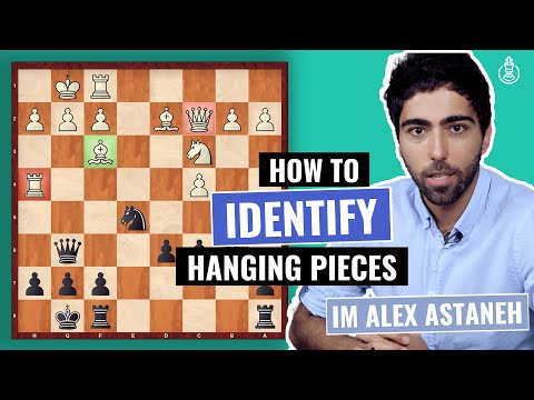 How to identify Hanging Pieces | Beginner Level | IM Alex Astaneh | 2D