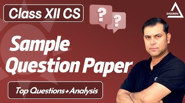 Class 12 Computer Science Sample Paper 2025–26 | Full Solution & Detailed Explanation