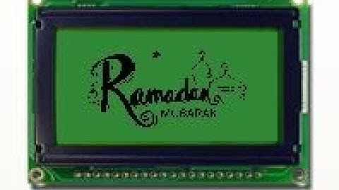 GLCD 128x64 interfacing with PIC Microcontroller.