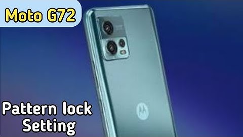 How To Set Screen Lock Pattern In Moto G72, Screen Lock Password Setting,