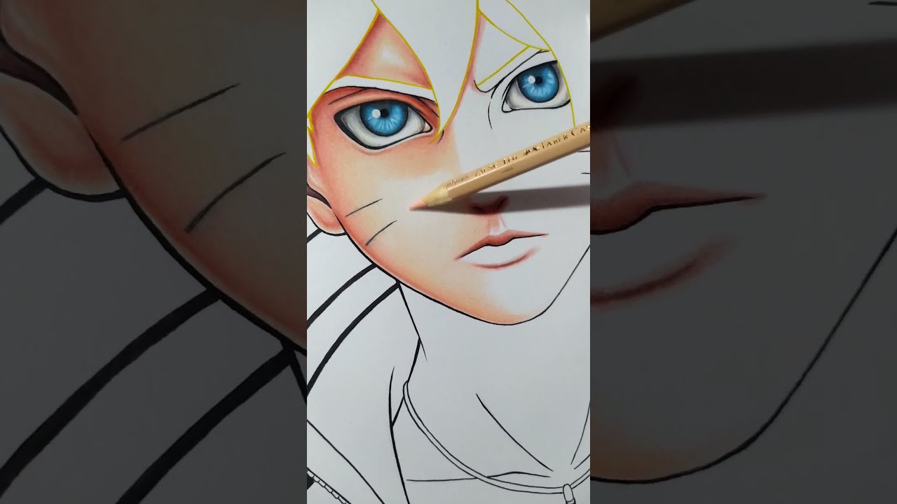 Drawing Boruto Uzumaki [ Boruto Naruto Next Generations] #shorts 