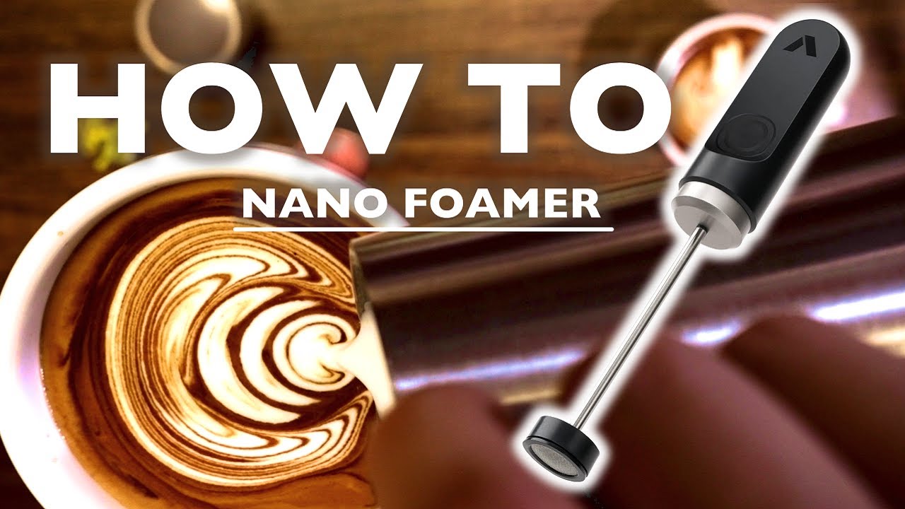 ナノフォーマーの使い方/インスタントコーヒーラテアート【NanoFoamer /FlowTipMilkjug/MicroThermometer】