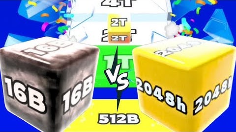 Jelly Run 2048 ULTIMATE Gameplay | REVERSE Play Showdown | 16B vs 2048h Race