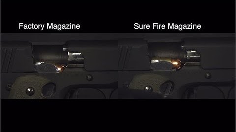 Gun Pro Sure Fire 1911 Magazine In Slow-Motion - Aimed Research
