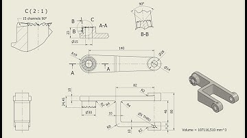 Tutorial Inventor - 234 FORK LEVER