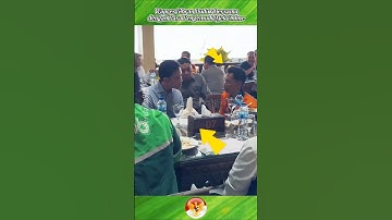 WAPRES GIBRAN DUDUK BERSAMA DENGAN PENGEMUDI OJEK ONLINE #gibran #ojol #grab #pemerintah #shortvideo