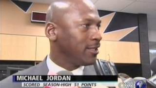 🎥; Michael Jordan scores 38 points on 60% shooting vs the